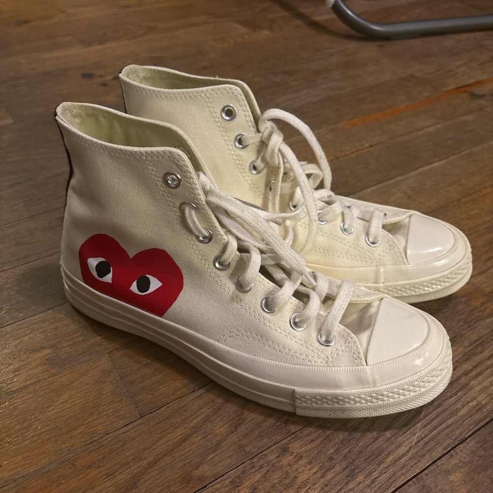 Converse High-Top Sneakers with Heart Design